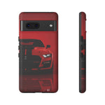 Red Mustang Art Phone Case, GT500 American Muscle Car Tough Cover