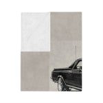1969 El Camino Classic Car Illustration Blanket Microfiber Velveteen Throw