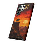 Western Sunset Cowboy Phone Case | Rugged Protective Cover