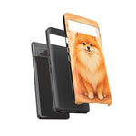 Pomeranian Tiny Fox Fluffy Art Tough Phone Case