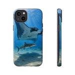 Cobia Ray Rider Tough Phone Case Ocean Wildlife Tough Cover Gift Art