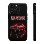 Tri-Power Classic Muscle Car GTO phone case | Retro Automotive Graphic