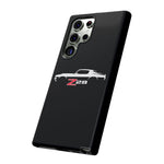 1970 Camaro Z28 White Silhouette Tough Phone Case Cover Gift