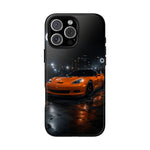 Orange C6 Neon Car Meet Tough Phone Case