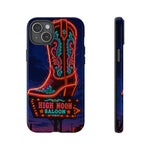 Neon Cowboy Boot phone case | High Noon Saloon design
