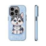 Siberian Husky Kawaii Ice Chibi Pet Dog Art Tough Phone Case