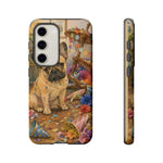 Guilty French Bulldog Phone Case, Confetti Watercolor Cover