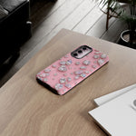 Pink Rhinestone Diamond Pattern Phone Case | Sparkle Gem Print