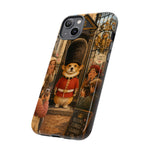 Corgi Royal Guard phone case | Cute British corgi soldier illustration