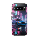 Skyline GT-R Tokyo Rain JDM Night Art Tough Phone Case