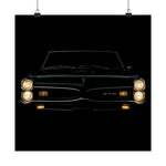 1967 GTO Poster Classic Muscle Car Wall Art Print Vintage Retro Garage