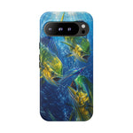 Mahi Mahi School Phone Case, Dorado Fish Frenzy Cover for Anglers