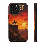 Western Sunset Cowboy Phone Case | Rugged Protective Cover