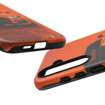Orange Mustang Art Phone Case, GT500 American Muscle Car Tough Cover for Male