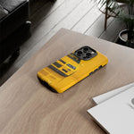 Yellow Skyline Phone Case, R34 GTR 90s JDM Legend Tough Cover for Men Gift