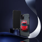 Red C8 Z06 Track Wing Tough Phone Case Cover Gift Art
