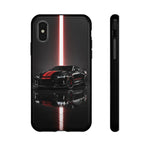 Camaro ZL1 Phone Case, Black Red Racing Stripe Studio Cover, Gift