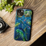 Mahi School Frenzy Phone Case Saltwater Fishing Gift for Anglers