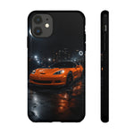 Orange C6 Neon Car Meet Tough Phone Case