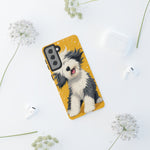Sheepdog Hair Flip Phone Case Funny Dog Lover Gift