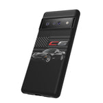 Black C6 Phone Case American Sports Car Tough Cover Gift