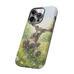 Playful Dog in Meadow Great Dane phone case | Puppy Art Tough Cover