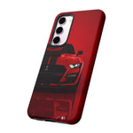 Red Mustang Art Phone Case, GT500 American Muscle Car Tough Cover