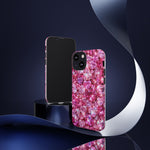 Pink Heart Gem Pattern phone case | Tough Case