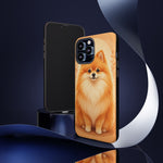 Pomeranian Tiny Fox Fluffy Art Tough Phone Case