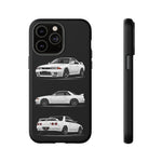 R32 Skyline Phone Case White, Three-View Vector Cover, Gift GTR Fans