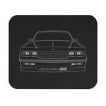 Monte Carlo SS Front View Mouse Pad | Classic Car Outline