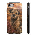 Border Terrier Earthy Watercolor Art Tough Phone Case
