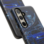Skyline GT-R R34 Bayside Blue Tokyo Night Art Tough Phone Case