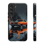 1966 GTO Orange Rainy City Tough Phone Case Cover Gift Art