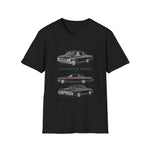 1962 Galaxie 500XL Classic Car T-Shirt | Vintage Coupe Trio Illustration