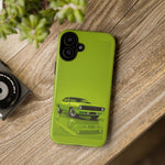 Green Cuda Muscle Car phone case for Gear Heads