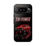 Tri-Power Classic Muscle Car GTO phone case | Retro Automotive Graphic