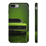 Green Charger RT Phone Case, Lime 68 Classic Muscle Car Cover, Mens Gift