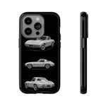 Silver Sting Ray Classic Corvette Phone Case Tough Multi View