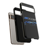 Blue C7 Z06 Sports Car Tough Phone Case Track Style Cover Gift