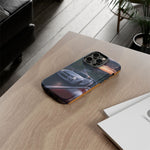 Skyline GT-R R34 White Nurburgring Speed Art Tough Phone Case