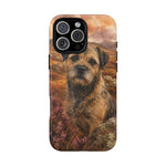 Border Terrier Earthy Watercolor Art Tough Phone Case