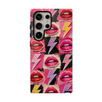 Pop Art Lips and Lightning Bolt Phone Case