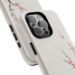 Plum Blossom Ink Wash Phone Case Minimalist Zen Tough Case