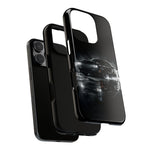 Black Sports Car Illustration 2023 Challenger SRT phone case | Car Drift Reflection