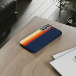 Retro Rainbow Stripe Phone Case | Tough Phone Case