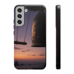 Temple Bell Sunset Phone Case Japan Zen Tough Case