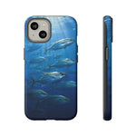 Amberjack School Phone Case, Open Water Sunlight Tough Cover