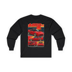 Red 1987 Toyota MR2 Collage Long Sleeve Tee | Retro JDM Sports Car