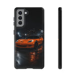 Orange C6 Neon Car Meet Tough Phone Case